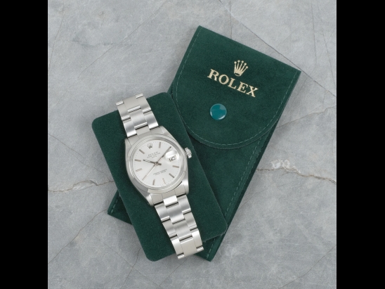 Rolex Date 34 Argento Oyster Silver Lining Dial   Watch  1500